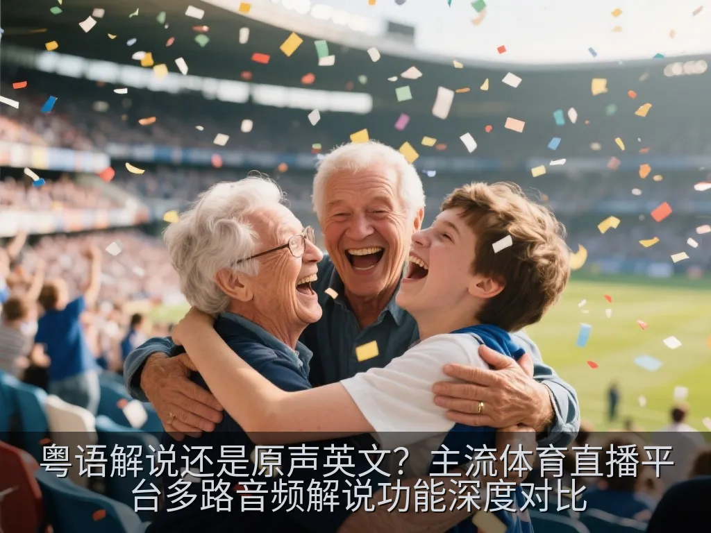 智能手机上体育直播应用无缝切换多路音频轨道的UI界面